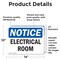 Signmission Electrical Room, 14 in W x Rectangle, Vinyl Decal OS-2PACK-NS-D-1014-L-15568 - alternate 3